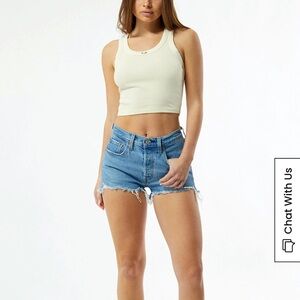 Levi’s 501 Original Medium Blue Denim Shorts